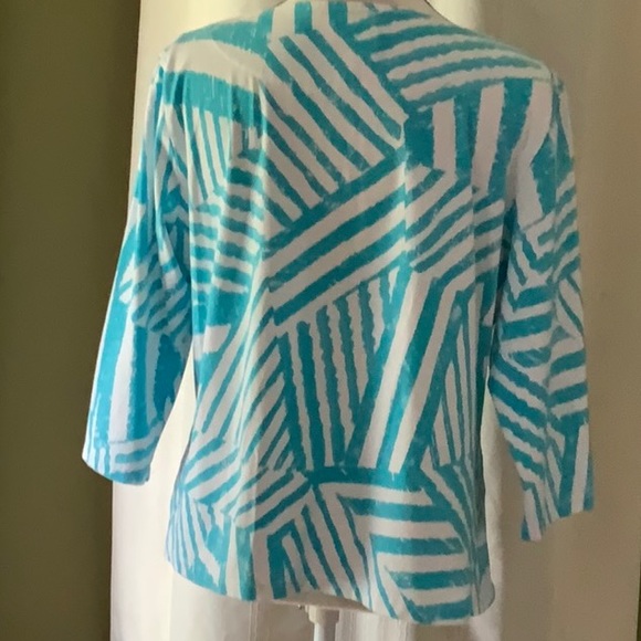 Ruby Rd boat neck tunic 95% cotton 5% spandex - Picture 4 of 5